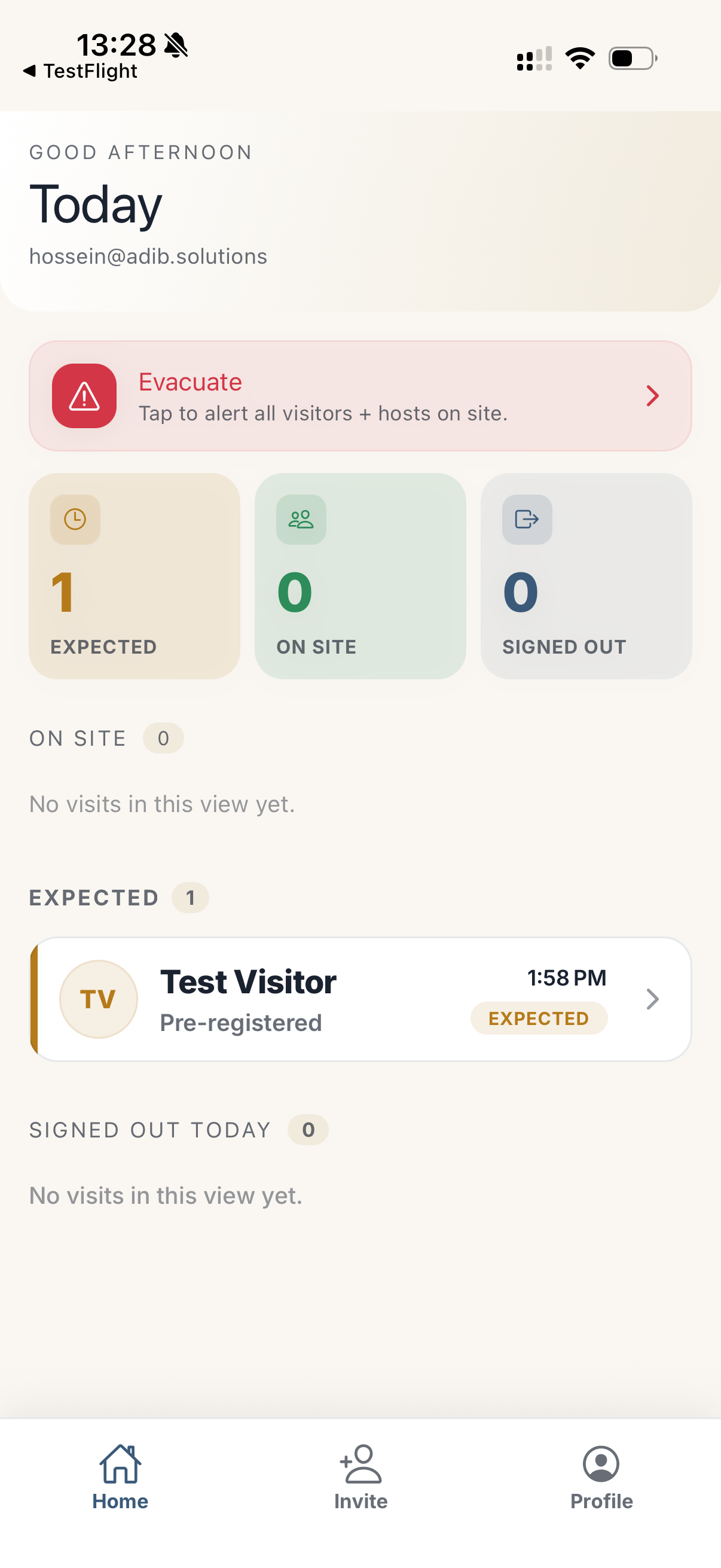 Host iOS app